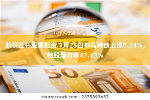 期权杠杆股票配资 7月25日神马转债上涨0.24%,转股溢价率47.43%