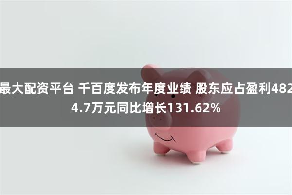 最大配资平台 千百度发布年度业绩 股东应占盈利4824.7万元同比增长131.62%