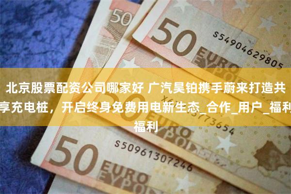 北京股票配资公司哪家好 广汽昊铂携手蔚来打造共享充电桩,开启终身免费用电新生态_合作_用户_福利