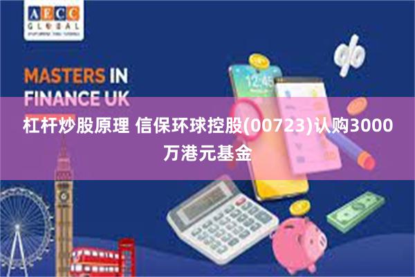 杠杆炒股原理 信保环球控股(00723)认购3000万港元基金