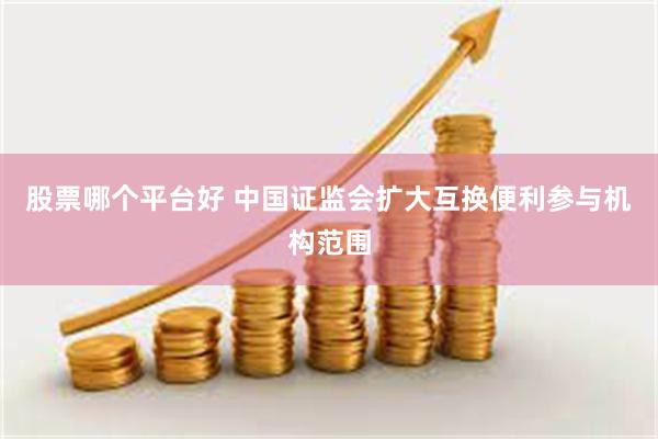 股票哪个平台好 中国证监会扩大互换便利参与机构范围