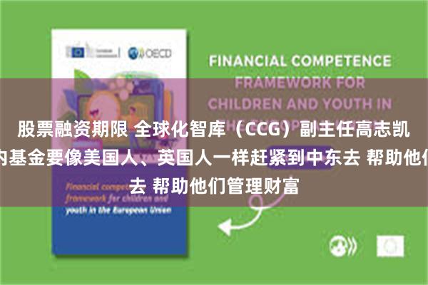 股票融资期限 全球化智库(CCG)副主任高志凯:希望国内基金要像美国人、英国人一样赶紧到中东去 帮助他们管理财富