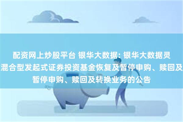 配资网上炒股平台 银华大数据: 银华大数据灵活配置定期开放混合型发起式证券投资基金恢复及暂停申购、赎回及转换业务的公告